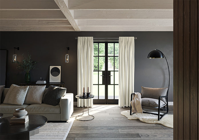 Laurel Stripe, Warm Grey - Made to Measure Curtains - Image 14